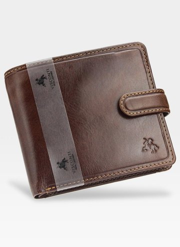 Viscont Secure Jansy Hnedá pánska kožená peňaženka RFID TSC42