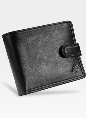 Viscont Secure Pánska kožená peňaženka čierna RFID TSC47