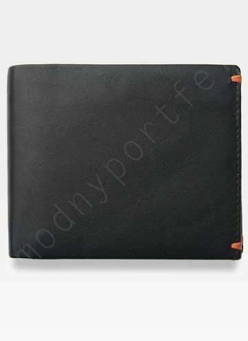 Visconti Alpine AP62 Pánska kožená peňaženka Black + Orange