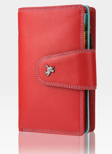 Visconti Dámska kožená peňaženka Mulikolor SP30 Red