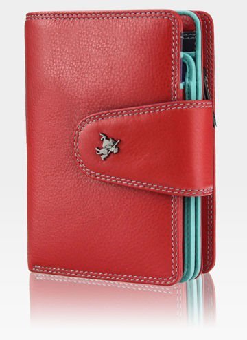 Visconti Dámska kožená peňaženka Mulikolor SP31 Red