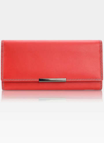 Visconti Dámska kožená peňaženka R11 Red Multi