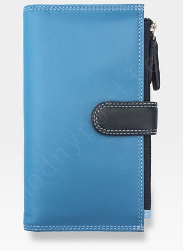 Visconti Dámska kožená peňaženka RAINBOW RB100 Blue Multi