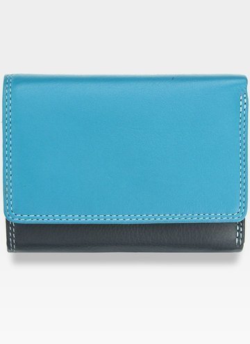 Visconti Dámska kožená peňaženka RAINBOW RB39 Blue Multi