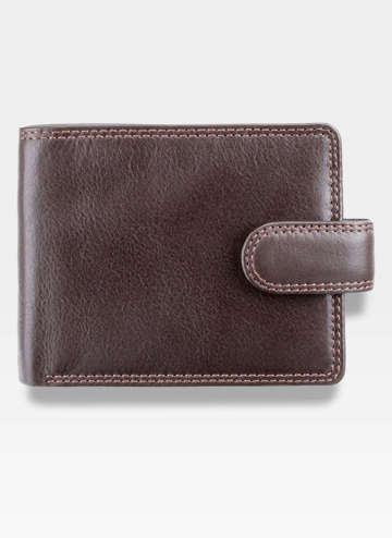 Visconti Heritage HT13 Stredná pánska kožená peňaženka Tmavo hnedá