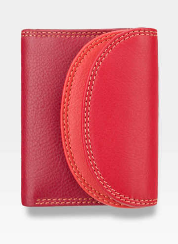 Visconti Malá dámska kožená peňaženka RB126 Red Multi