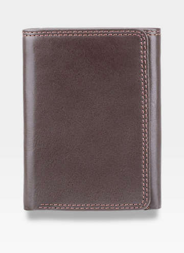 Visconti Pánska stredná kožená peňaženka HT18 Dark Brown