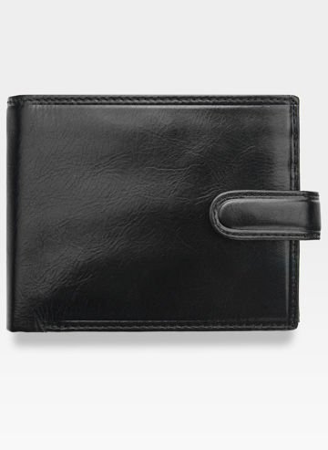 Visconti Pánska talianska kožená peňaženka MONZA MZ5 Black RFID