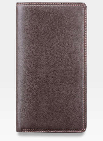 Visconti Pánska veľká kožená peňaženka Heritage HT12 Dark Brown
