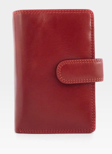 Visconti Peňaženka talianska kožená MONZA MZ11 červená
