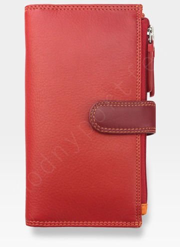 Visconti RAINBOW Dámska kožená peňaženka RB100 Red Multi