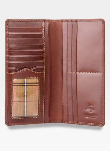 Visconti Veľká pánska talianska kožená peňaženka MZ6 Brown