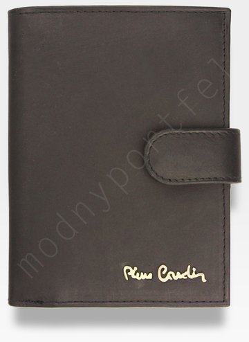 Zapínaná pánska peňaženka Pierre Cardin Kožená peňaženka Tilak28 326A Black